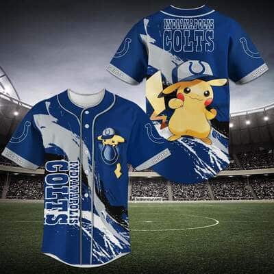 Navi NFL Indianapolis Colts Baseball Jersey Pikachu Gift For Best Friend Navi NFL Indianapolis Colts Baseball Jersey Pikachu Gift For Best Friend