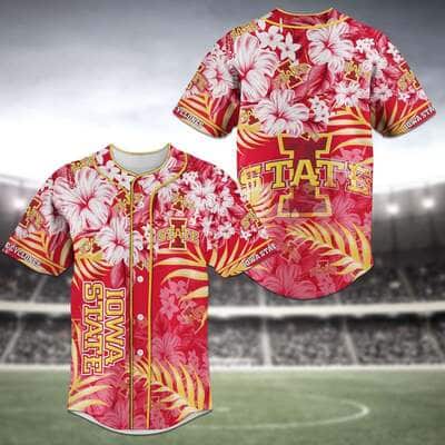 Aloha MLB Iowa State Cyclones Baseball Jersey Tropical Flower Gift For Dad Who Has Everything Aloha MLB Iowa State Cyclones Baseball Jersey Tropical Flower Gift For Dad Who Has Everything