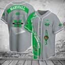 Grey NCAA Marshall Thundering Herd Baseball Jersey Green Fire Gift For New Dad Grey NCAA Marshall Thundering Herd Baseball Jersey Green Fire Gift For New Dad