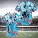 Aloha MLB Miami Marlins Baseball Jersey Tropical Flowers Gift For Son Aloha MLB Miami Marlins Baseball Jersey Tropical Flowers Gift For Son