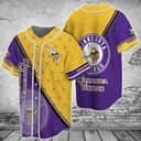 Yellow And Purple NFL Minnesota Vikings Baseball Jersey Gift For New Dad Yellow And Purple NFL Minnesota Vikings Baseball Jersey Gift For New Dad