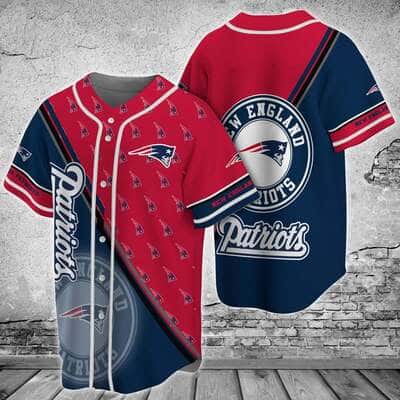 NFL New England Patriots Baseball Jersey Best Gift For Football Lovers NFL New England Patriots Baseball Jersey Best Gift For Football Lovers
