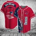 Red NFL New England Patriots Baseball Jersey Gift For Her Red NFL New England Patriots Baseball Jersey Gift For Her
