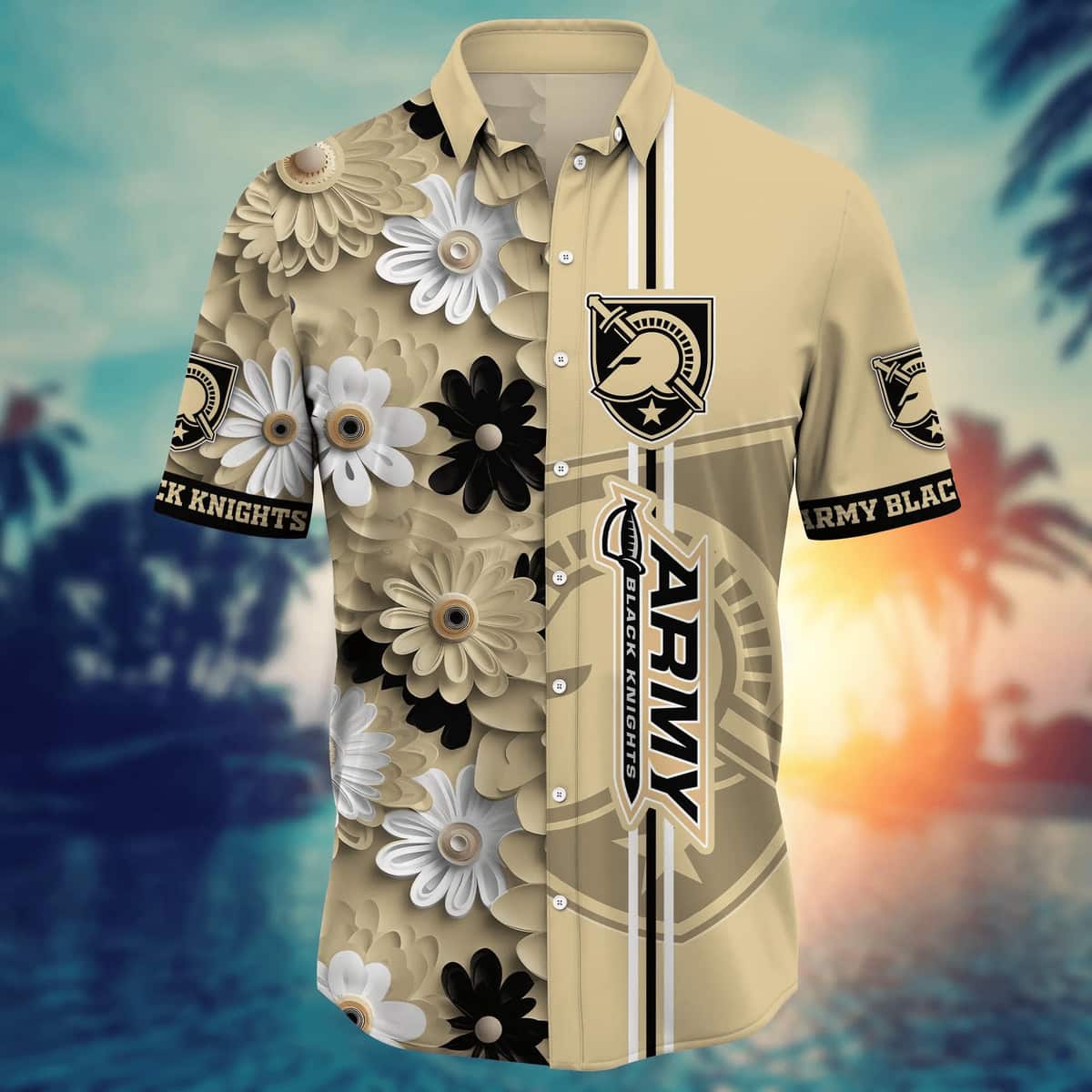 Floral Aloha NCAA Army Black Knights Hawaiian Shirt Trendy Summer Gift For Dad Floral Aloha NCAA Army Black Knights Hawaiian Shirt Trendy Summer Gift For Dad