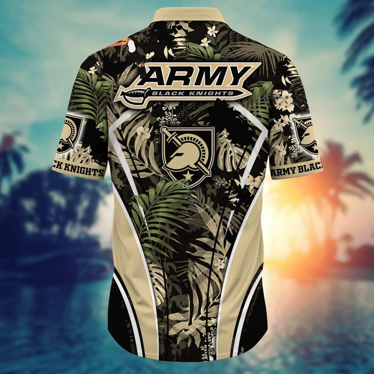 Stylish Army Black Knights NCAA Hawaiian Shirt Palm Leaves Gift For Great Dad Stylish Army Black Knights NCAA Hawaiian Shirt Palm Leaves Gift For Great Dad