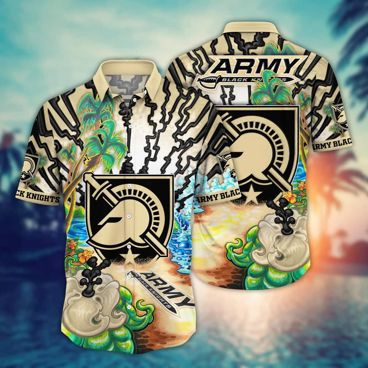 Stylish Army Black Knights NCAA Hawaiian Shirt Aloha Summer Gift For Beach Lovers