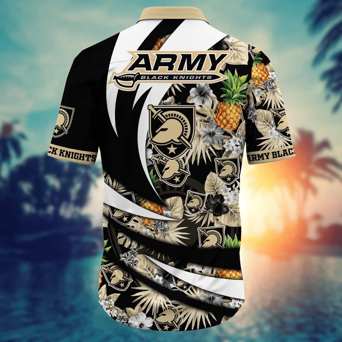 Summer Aloha NCAA Army Black Knights Hawaiian Shirt Pineapple Gift For Beach Lovers Summer Aloha NCAA Army Black Knights Hawaiian Shirt Pineapple Gift For Beach Lovers