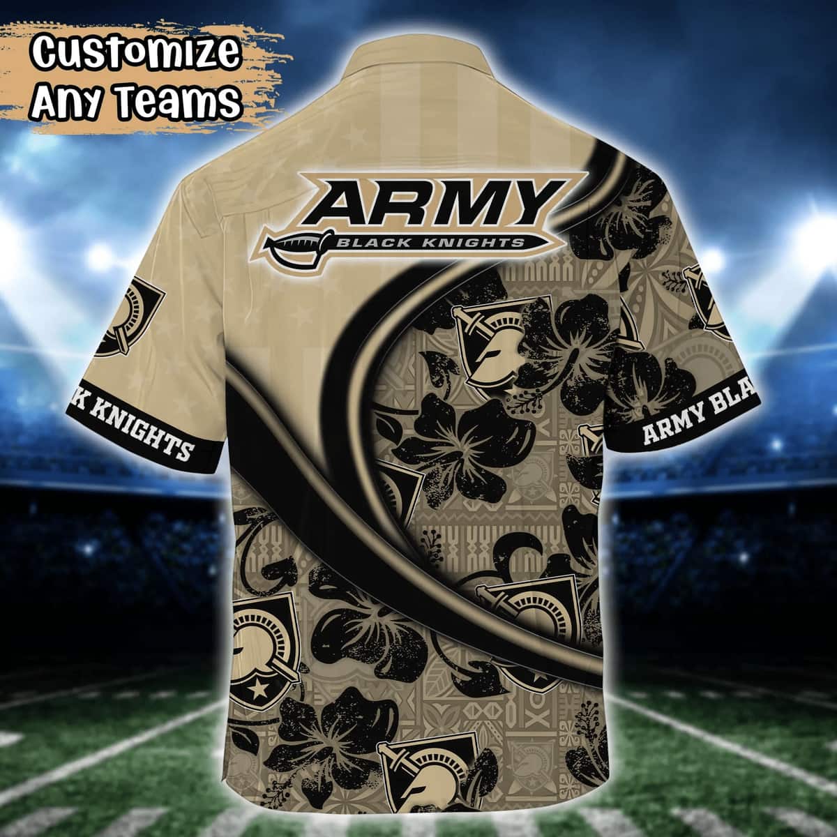NCAA Army Black Knights Hawaiian Shirt Custom Name Summer Gift For Beach Lovers NCAA Army Black Knights Hawaiian Shirt Custom Name Summer Gift For Beach Lovers