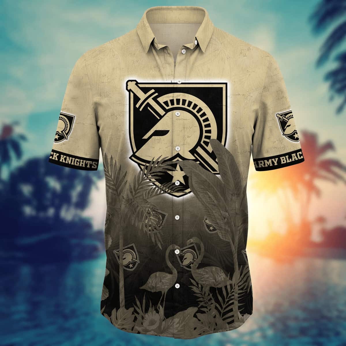 Vintage Aloha NCAA Army Black Knights Hawaiian Shirt Gift For Beach Lovers Vintage Aloha NCAA Army Black Knights Hawaiian Shirt Gift For Beach Lovers