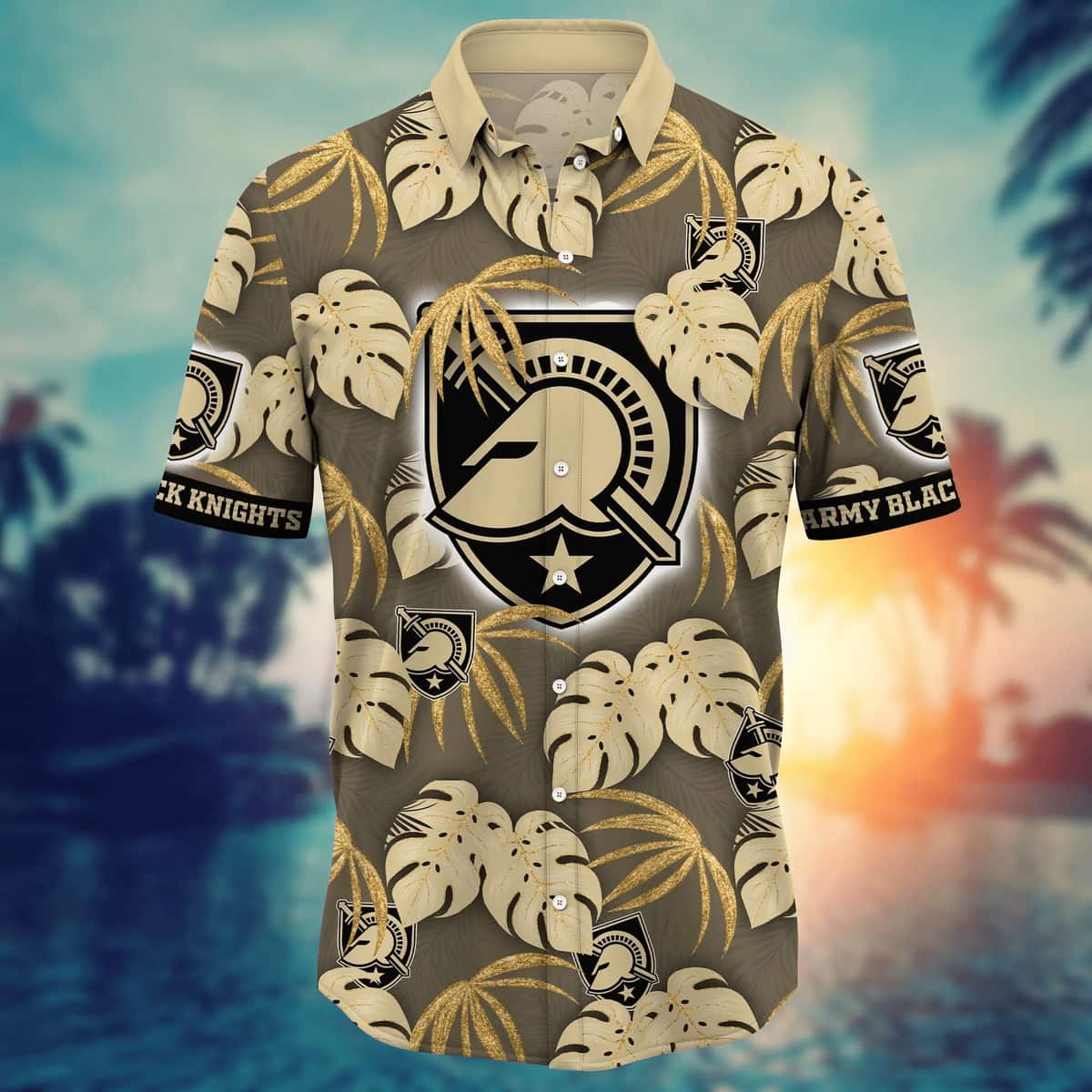 Classic NCAA Army Black Knights Hawaiian Shirt Palm Leaves Gift For Boyfriend Classic NCAA Army Black Knights Hawaiian Shirt Palm Leaves Gift For Boyfriend