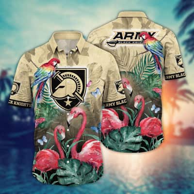 Classic NCAA Army Black Knights Hawaiian Shirt Pink Flamingo Gift For Beach Lovers