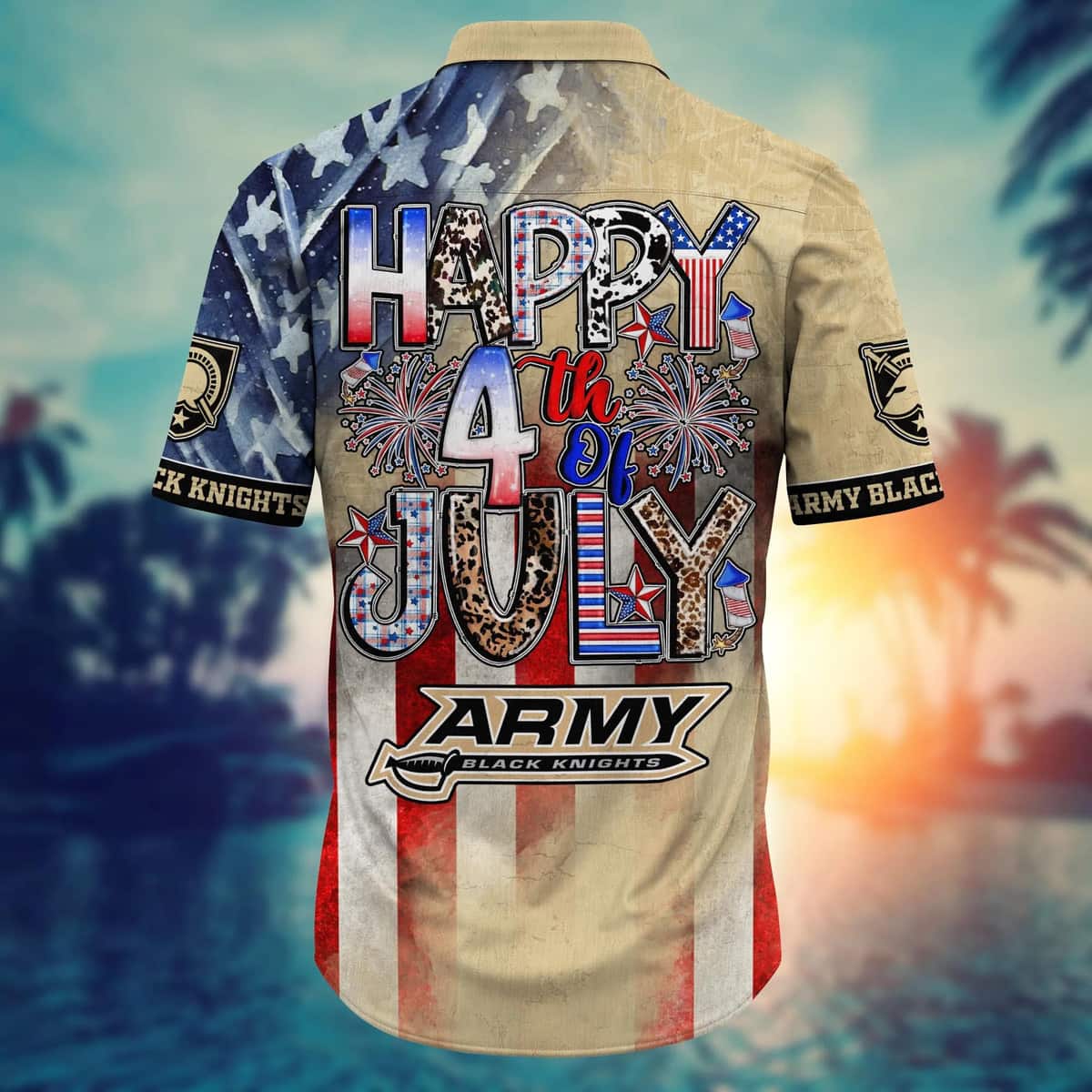 NCAA Army Black Knights Hawaiian Shirt Independence Day Happy 4th Of July Gift For Friends NCAA Army Black Knights Hawaiian Shirt Independence Day Happy 4th Of July Gift For Friends