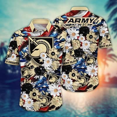 Cool NCAA Army Black Knights Hawaiian Shirt Independence Day Gift For Great Dad