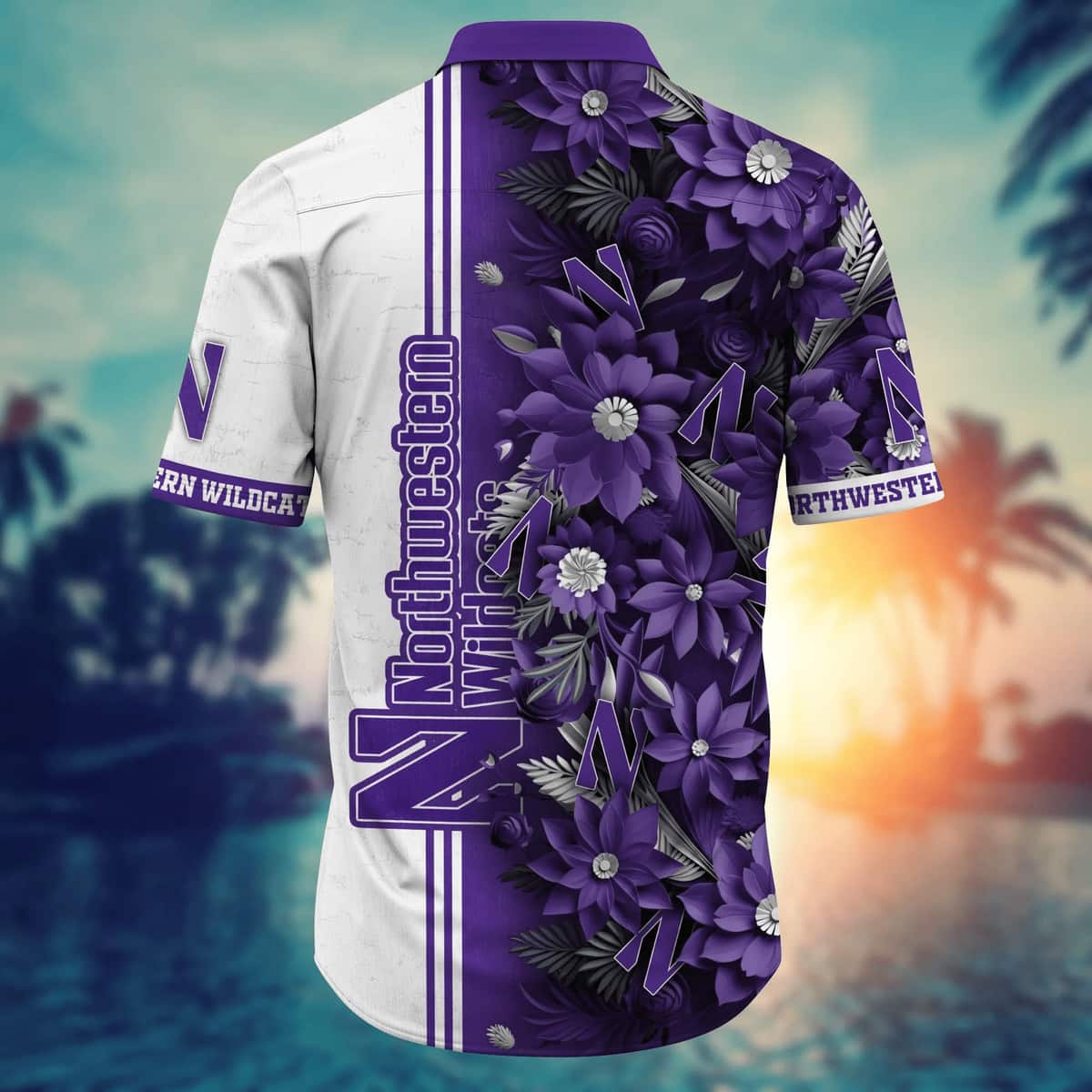 Floral Aloha NCAA Northwestern Wildcats Hawaiian Shirt Classic Gift For Boyfriend Floral Aloha NCAA Northwestern Wildcats Hawaiian Shirt Classic Gift For Boyfriend