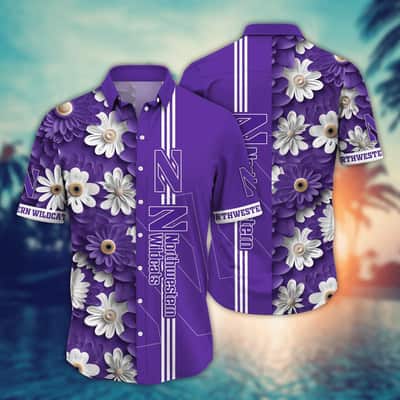 Classic Aloha NCAA Northwestern Wildcats Hawaiian Shirt Gift For Great Dad