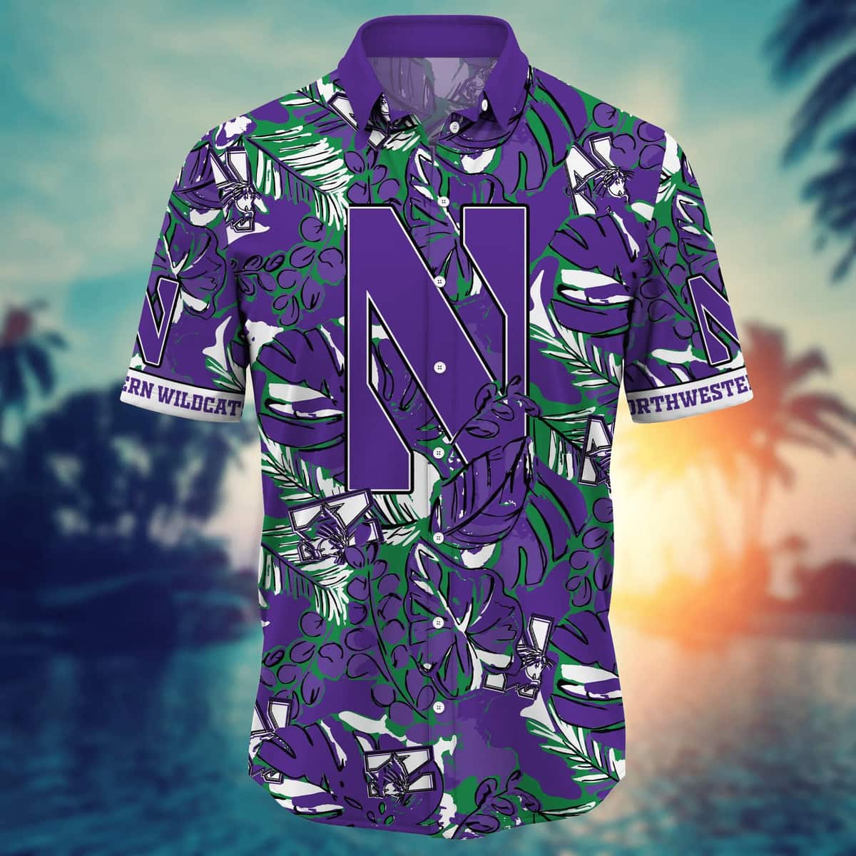 NCAA Northwestern Wildcats Hawaiian Shirt Aloha Forest Gift For Hawaii Lovers NCAA Northwestern Wildcats Hawaiian Shirt Aloha Forest Gift For Hawaii Lovers