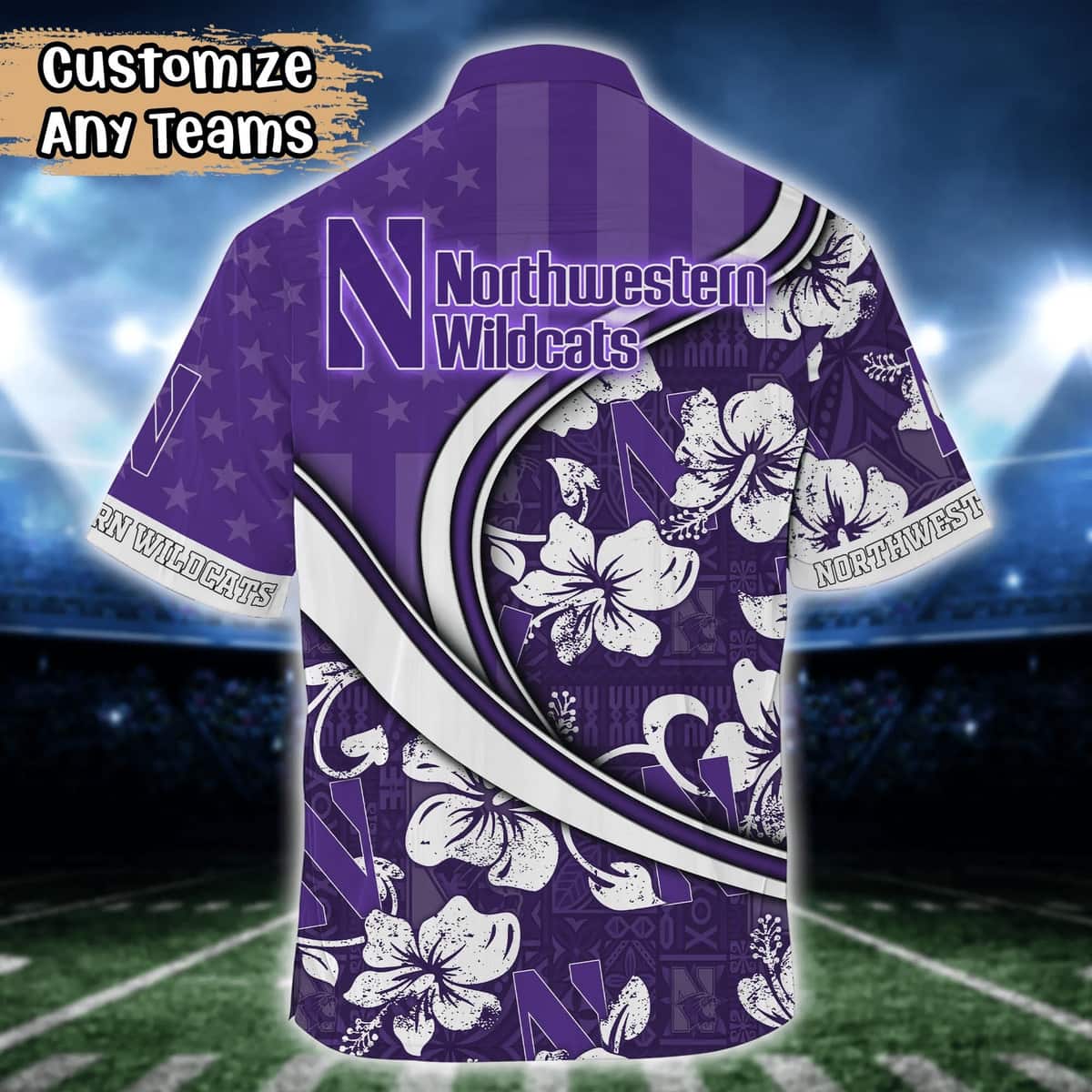 Stylish NCAA Northwestern Wildcats Hawaiian Shirt Custom Name Gift For Summer Holiday Stylish NCAA Northwestern Wildcats Hawaiian Shirt Custom Name Gift For Summer Holiday