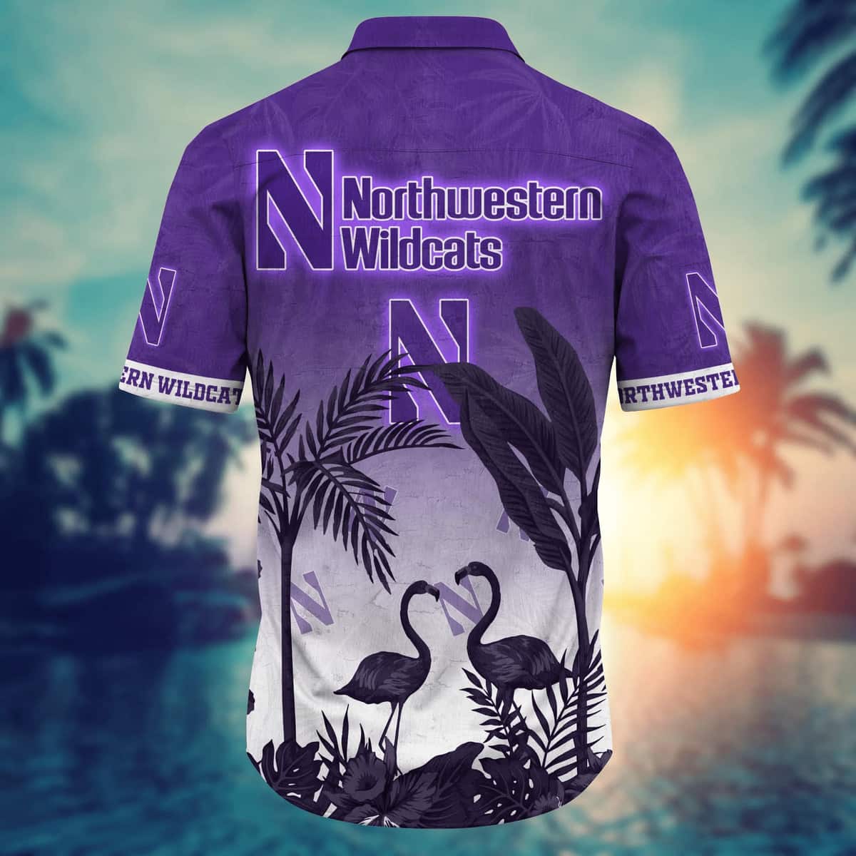 Vintage Aloha NCAA Northwestern Wildcats Hawaiian Shirt Flora And Fauna Gift For Family Vintage Aloha NCAA Northwestern Wildcats Hawaiian Shirt Flora And Fauna Gift For Family