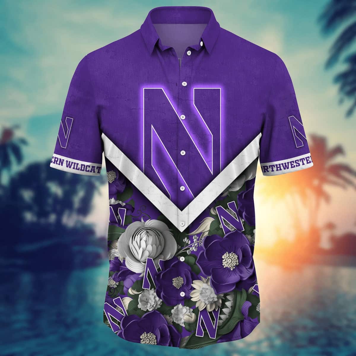 Cool NCAA Northwestern Wildcats Hawaiian Shirt Aloha Flower Best Gift For Grandpa Cool NCAA Northwestern Wildcats Hawaiian Shirt Aloha Flower Best Gift For Grandpa