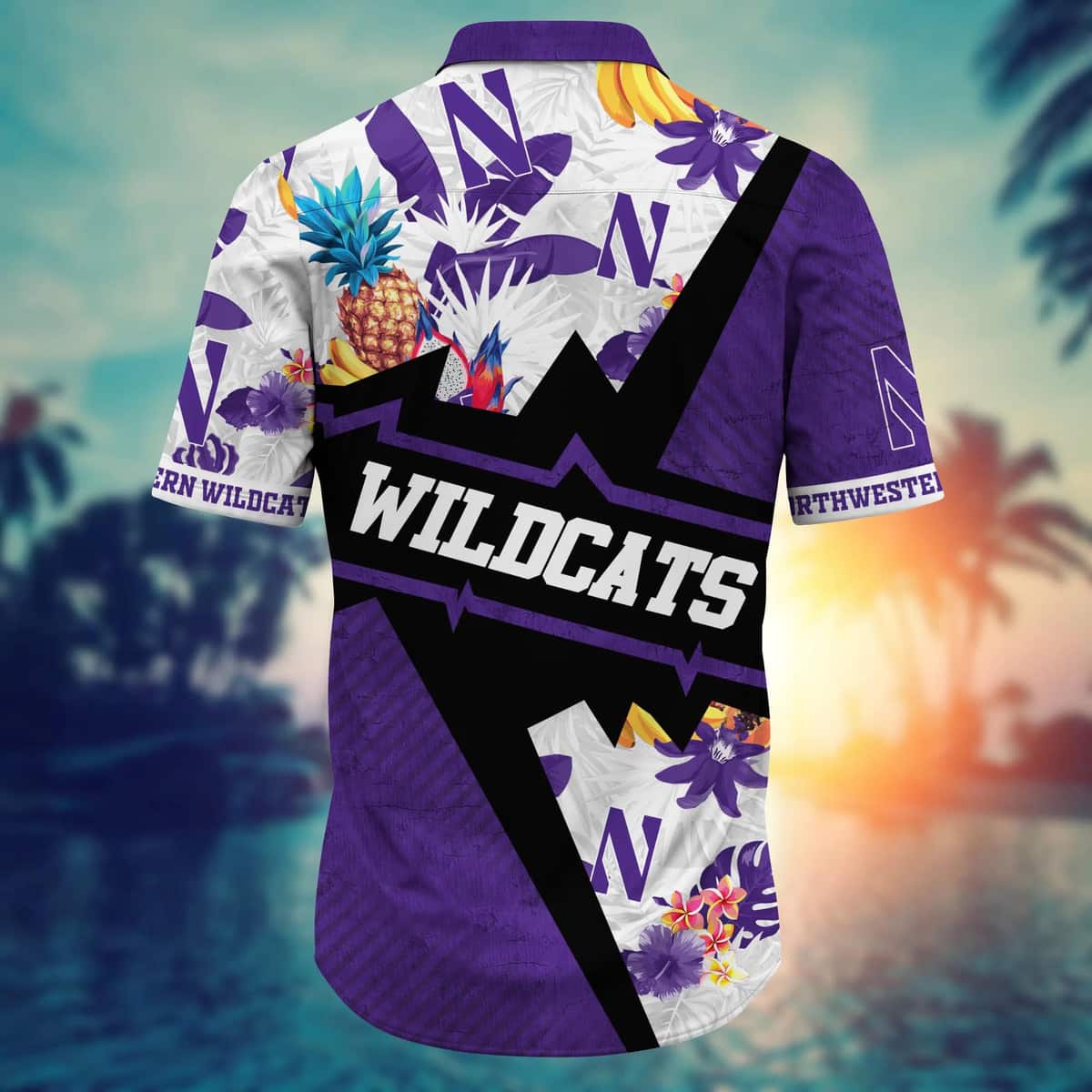 Cool Aloha NCAA Northwestern Wildcats Hawaiian Shirt Tropical Summer Gift For Great Dad Cool Aloha NCAA Northwestern Wildcats Hawaiian Shirt Tropical Summer Gift For Great Dad