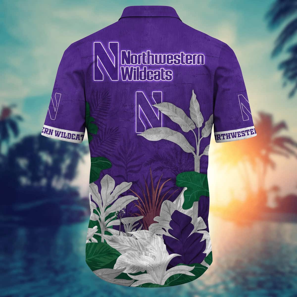 Basic NCAA Northwestern Wildcats Hawaiian Shirt Tropical Nature Gift For Beach Lovers Basic NCAA Northwestern Wildcats Hawaiian Shirt Tropical Nature Gift For Beach Lovers
