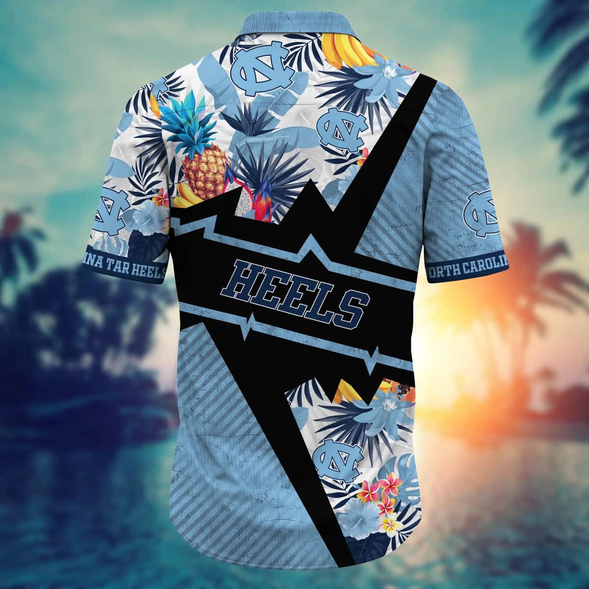 NCAA North Carolina Tar Heels Hawaiian Shirt Tropical Nature Gift For Family NCAA North Carolina Tar Heels Hawaiian Shirt Tropical Nature Gift For Family