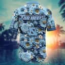 Awesome Aloha NCAA North Carolina Tar Heels Hawaiian Shirt Gift For New Grandpa