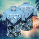 NCAA North Carolina Tar Heels Hawaiian Shirt Abstract Floweret Gift For Cool Dad NCAA North Carolina Tar Heels Hawaiian Shirt Abstract Floweret Gift For Cool Dad