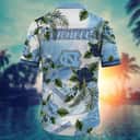 NCAA North Carolina Tar Heels Hawaiian Shirt Hibiscus Flowers Best Gift For Grandpa