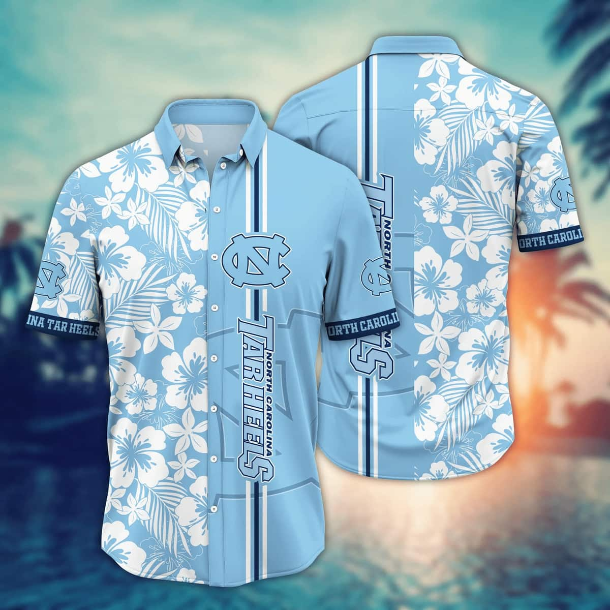 NCAA North Carolina Tar Heels Hawaiian Shirt Beach Vacation Gift For Mother-In-Law