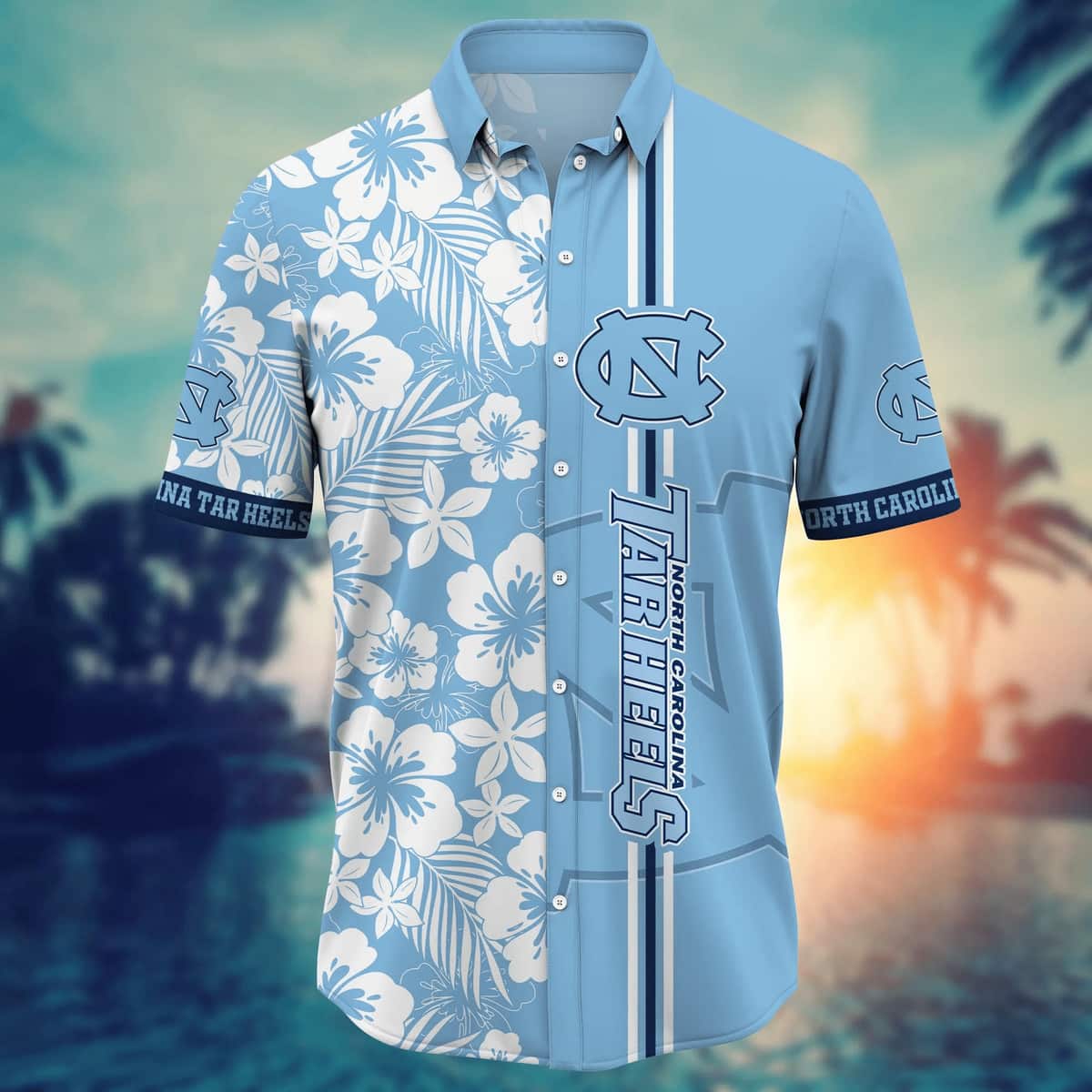 NCAA North Carolina Tar Heels Hawaiian Shirt Beach Vacation Gift For Mother-In-Law NCAA North Carolina Tar Heels Hawaiian Shirt Beach Vacation Gift For Mother-In-Law