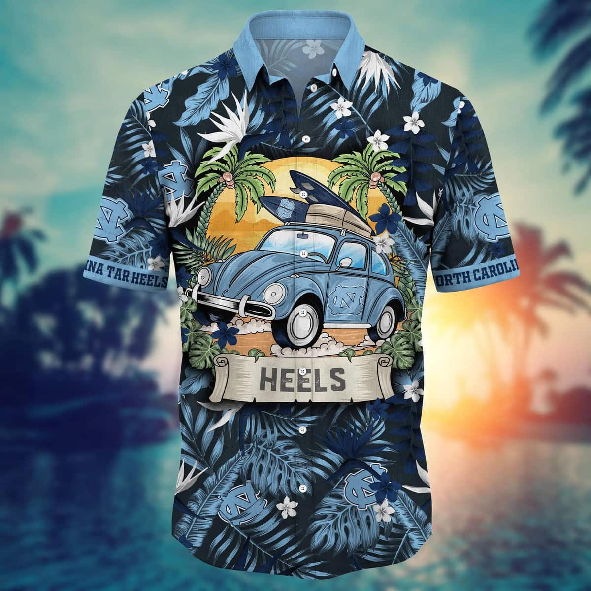 Summer Aloha NCAA North Carolina Tar Heels Hawaiian Shirt Gift For New Dad Summer Aloha NCAA North Carolina Tar Heels Hawaiian Shirt Gift For New Dad