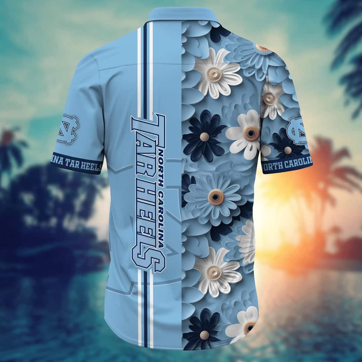 Floral Aloha NCAA North Carolina Tar Heels Hawaiian Shirt Best Gift For New Dad Floral Aloha NCAA North Carolina Tar Heels Hawaiian Shirt Best Gift For New Dad