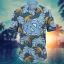 NCAA North Carolina Tar Heels Hawaiian Shirt Palm Leaves Cute Gift For Mom