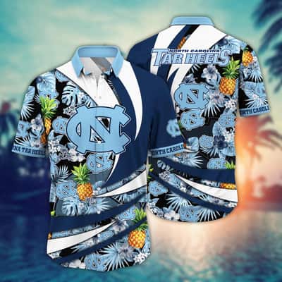 NCAA North Carolina Tar Heels Hawaiian Shirt Aloha Pineapple Cute Gift For Mom NCAA North Carolina Tar Heels Hawaiian Shirt Aloha Pineapple Cute Gift For Mom