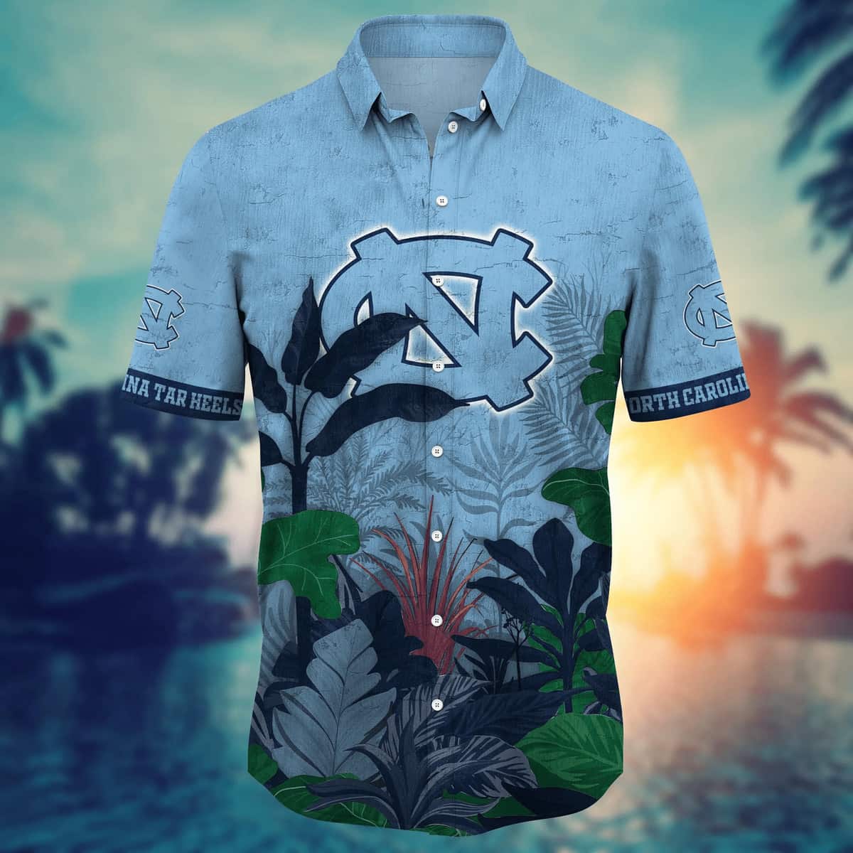 Tropical Aloha NCAA North Carolina Tar Heels Hawaiian Shirt Cool Gift For Dad Tropical Aloha NCAA North Carolina Tar Heels Hawaiian Shirt Cool Gift For Dad