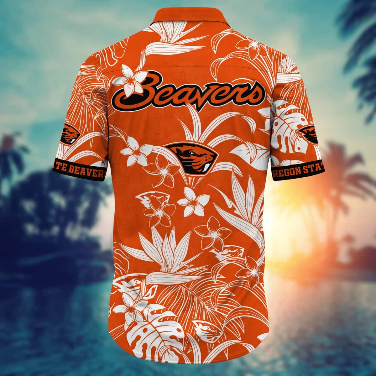 Stylish NCAA Oregon State Beavers Hawaiian Shirt Tropical Flora Best Gift For Family Stylish NCAA Oregon State Beavers Hawaiian Shirt Tropical Flora Best Gift For Family