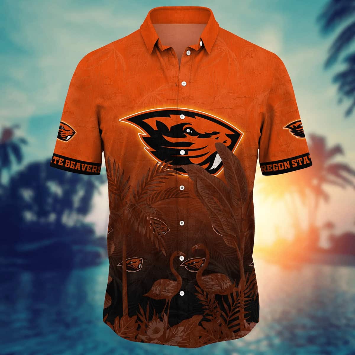 Vintage Aloha NCAA Oregon State Beavers Hawaiian Shirt Flora And Fauna Gift For Dad Vintage Aloha NCAA Oregon State Beavers Hawaiian Shirt Flora And Fauna Gift For Dad