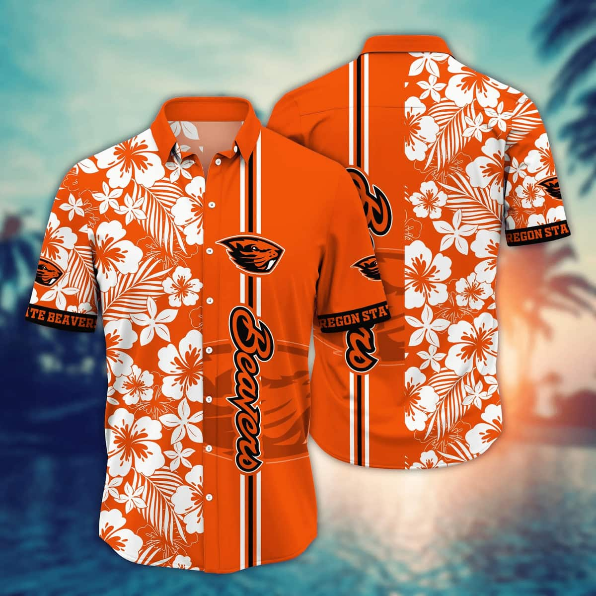 Awesome NCAA Oregon State Beavers Hawaiian Shirt Tropical Floweret Gift For Best Friend