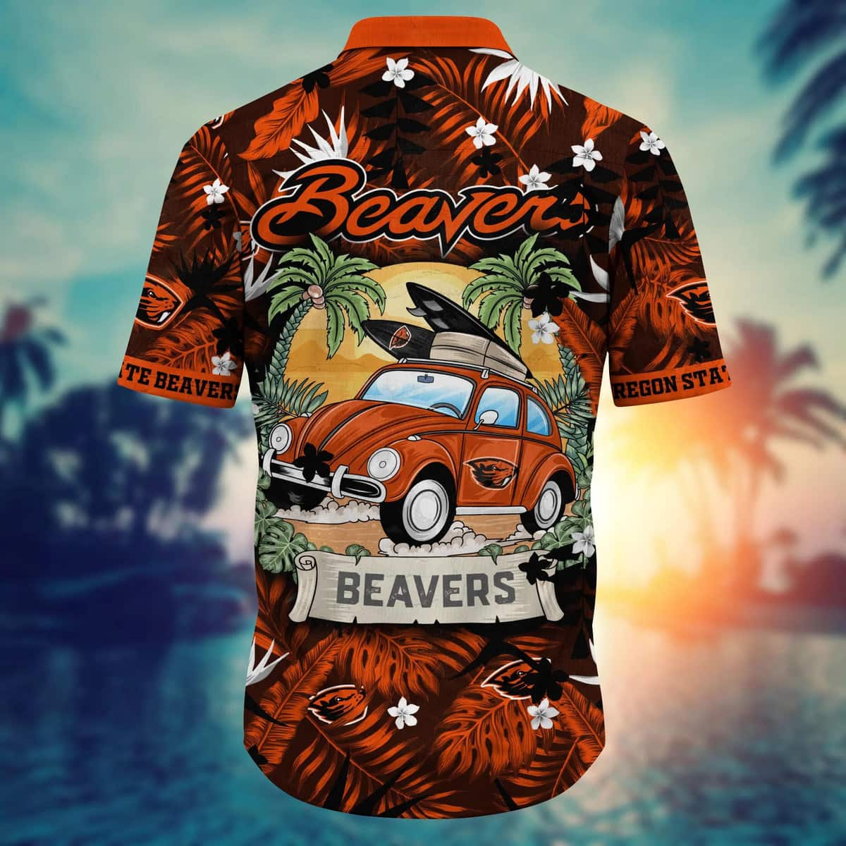 Cool NCAA Oregon State Beavers Hawaiian Shirt Palm Leaves Summer Gift Cool NCAA Oregon State Beavers Hawaiian Shirt Palm Leaves Summer Gift