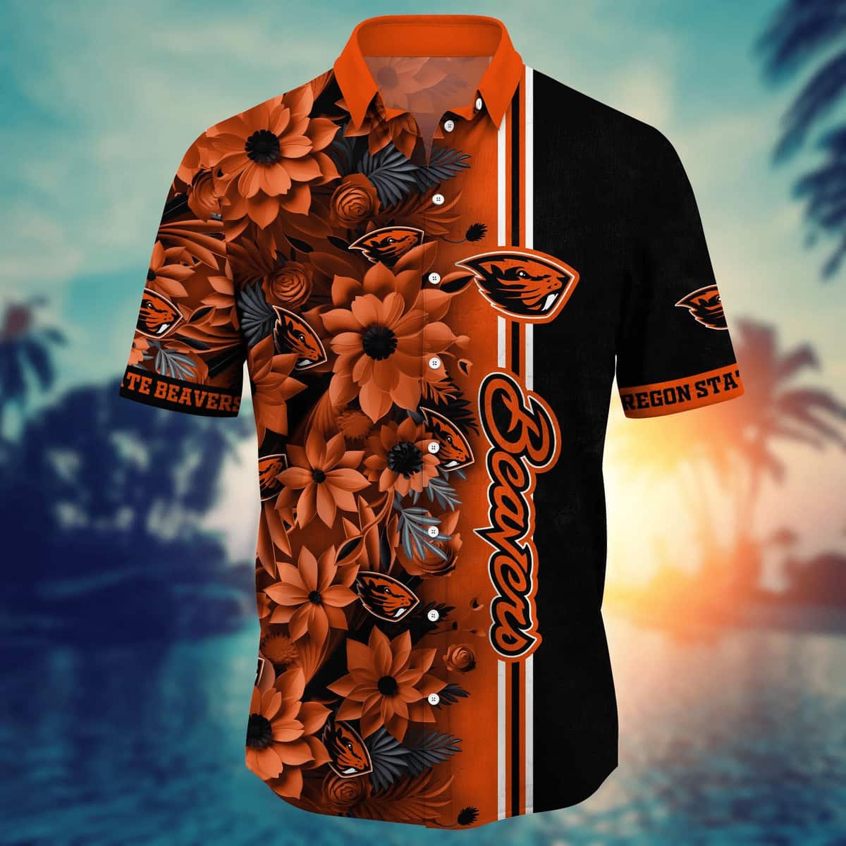 Floral Aloha NCAA Oregon State Beavers Hawaiian Shirt Trending Gift For Friends Floral Aloha NCAA Oregon State Beavers Hawaiian Shirt Trending Gift For Friends