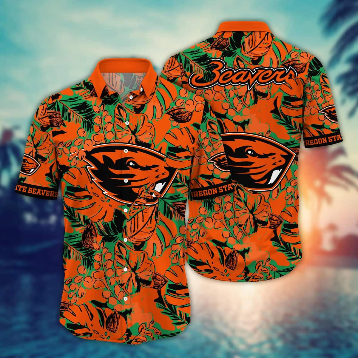 Colorful NCAA Oregon State Beavers Hawaiian Shirt Tropical Summer Gift For Best Friends