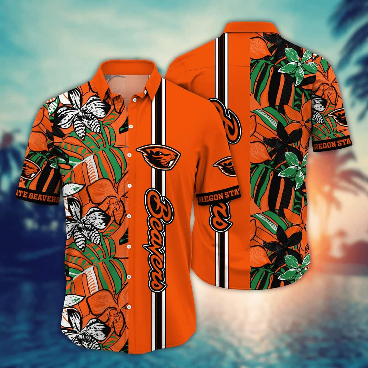 Cool NCAA Oregon State Beavers Hawaiian Shirt Tropical Summer Gift For Friends