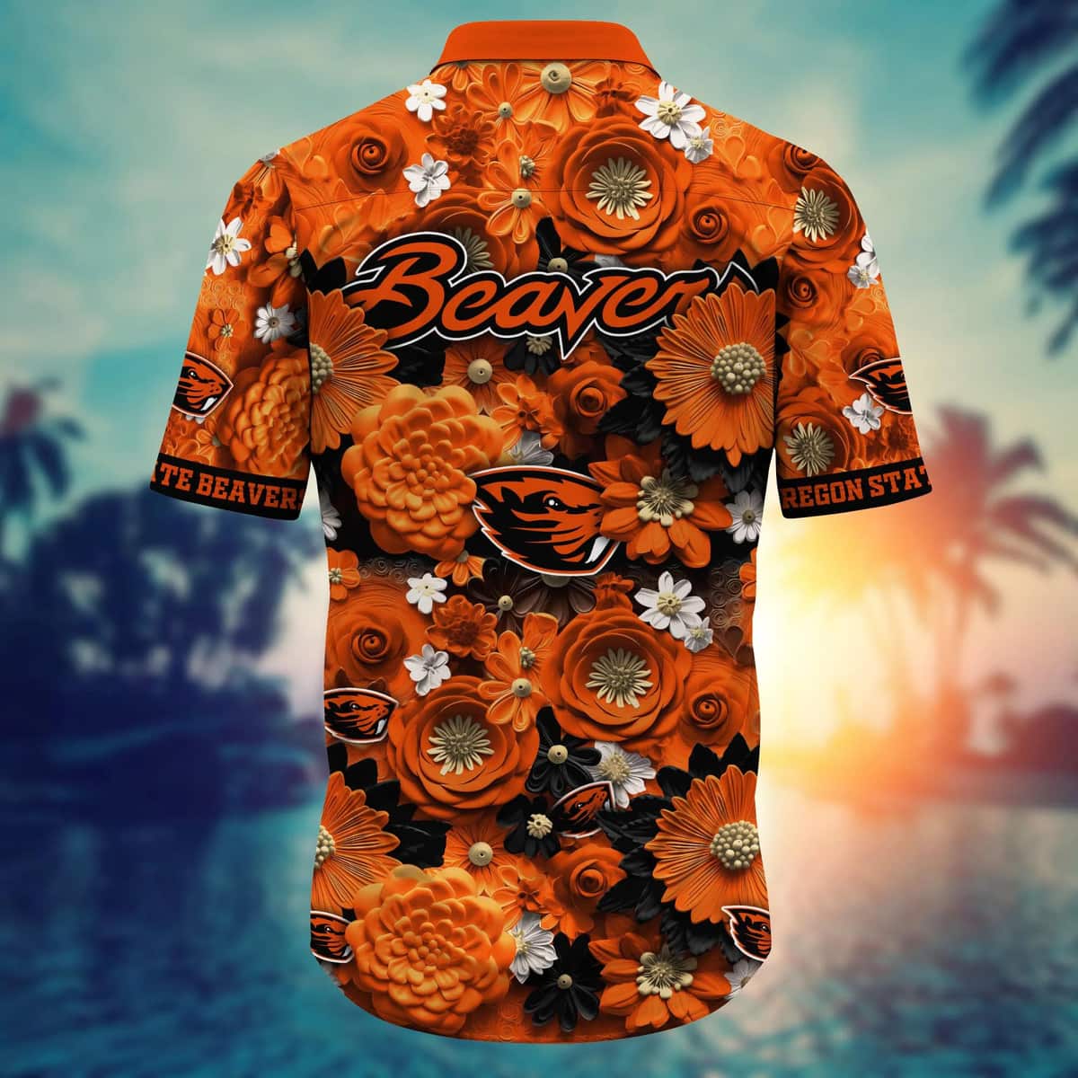 Classic NCAA Oregon State Beavers Hawaiian Shirt Aloha Floral Gift For Boyfriend Classic NCAA Oregon State Beavers Hawaiian Shirt Aloha Floral Gift For Boyfriend