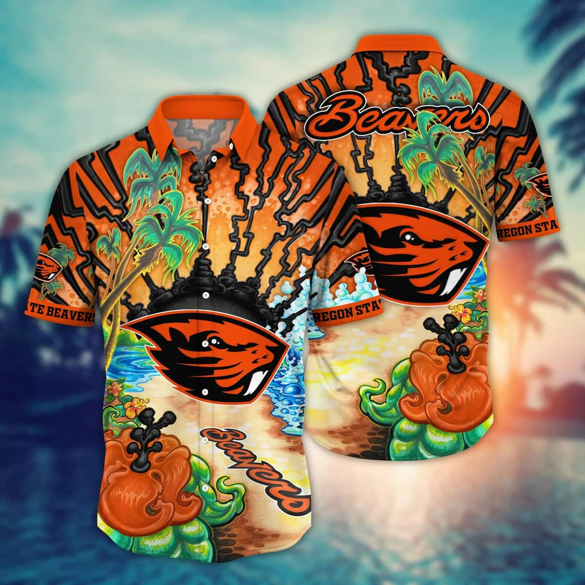 Special NCAA Oregon State Beavers Hawaiian Shirt Aloha Summer Best Gift For Family