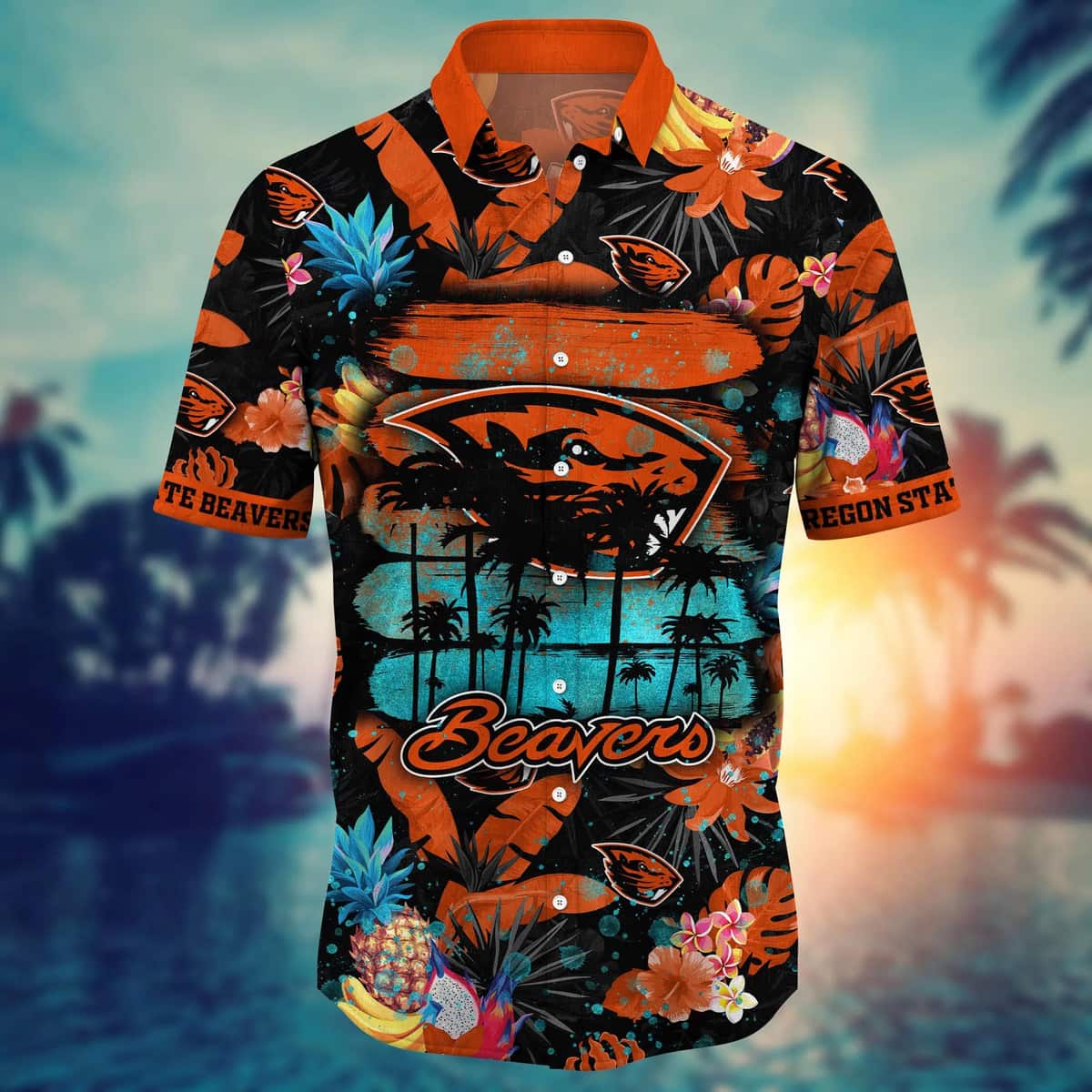 Cool NCAA Oregon State Beavers Hawaiian Shirt Tropical Fruit Gift For Best Friend Cool NCAA Oregon State Beavers Hawaiian Shirt Tropical Fruit Gift For Best Friend