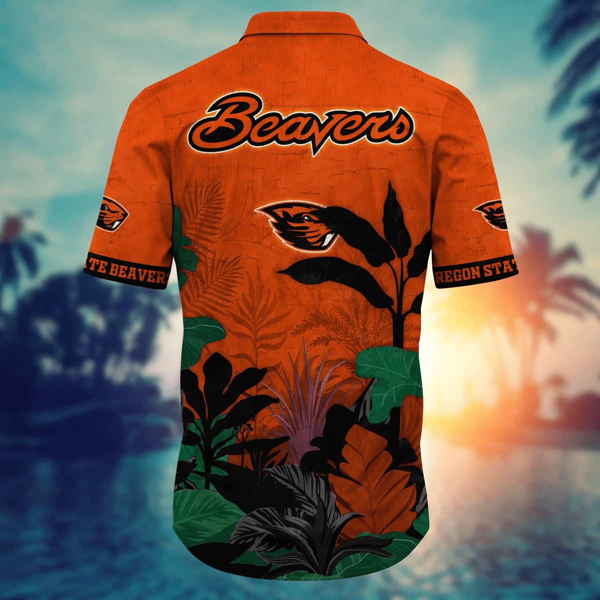 Custom NCAA Oregon State Beavers Hawaiian Shirt Summer Aloha Gift For Beach Trip Custom NCAA Oregon State Beavers Hawaiian Shirt Summer Aloha Gift For Beach Trip