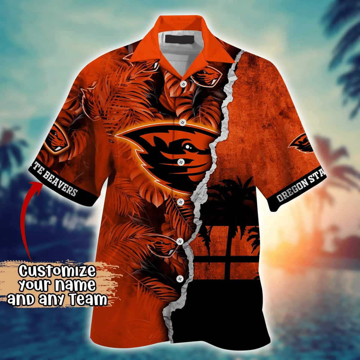 Vintage Aloha NCAA Oregon State Beavers Hawaiian Shirt Custom Name Gift For Dad Vintage Aloha NCAA Oregon State Beavers Hawaiian Shirt Custom Name Gift For Dad