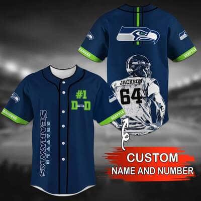 Customize NFL Seattle Seahawks Baseball Jersey Gift For Husband