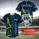 Custom NFL Seattle Seahawks Baseball Jersey Gift For Dad